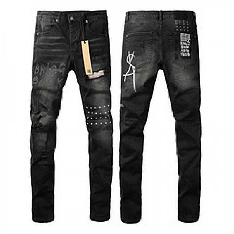 ksb straight-leg ripped stretch jeans American high street casual men's jeans assorted styles temu whole order S260804WOTB