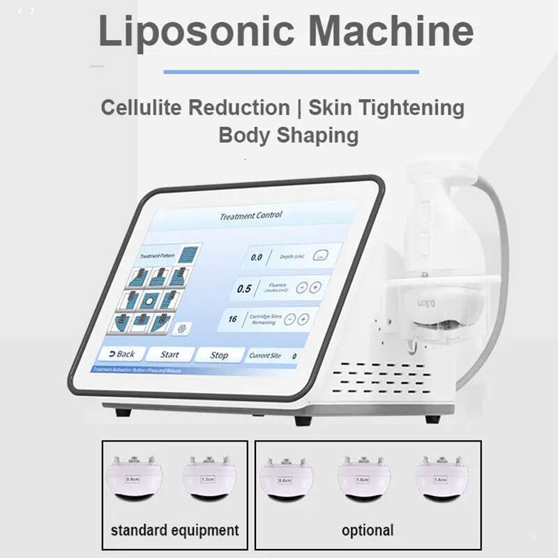 Ace Professional HIFU Machine Ultrasonic Device Face Lift Anti-Wrinkle Removal Liposonic Body Slimming Abdomen Ultrasound Fat Reduction Machine