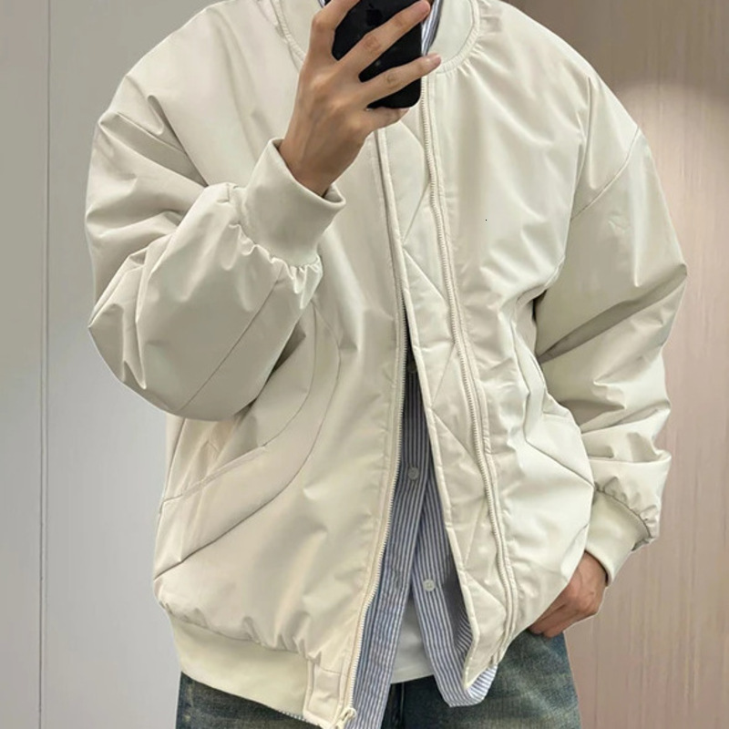 Mens Jacket Designer American Style Flight Cotton Baseball Jacket for Men Autumn Winter Versatile Casual Zip Up Bomber Coat Men Outerwear