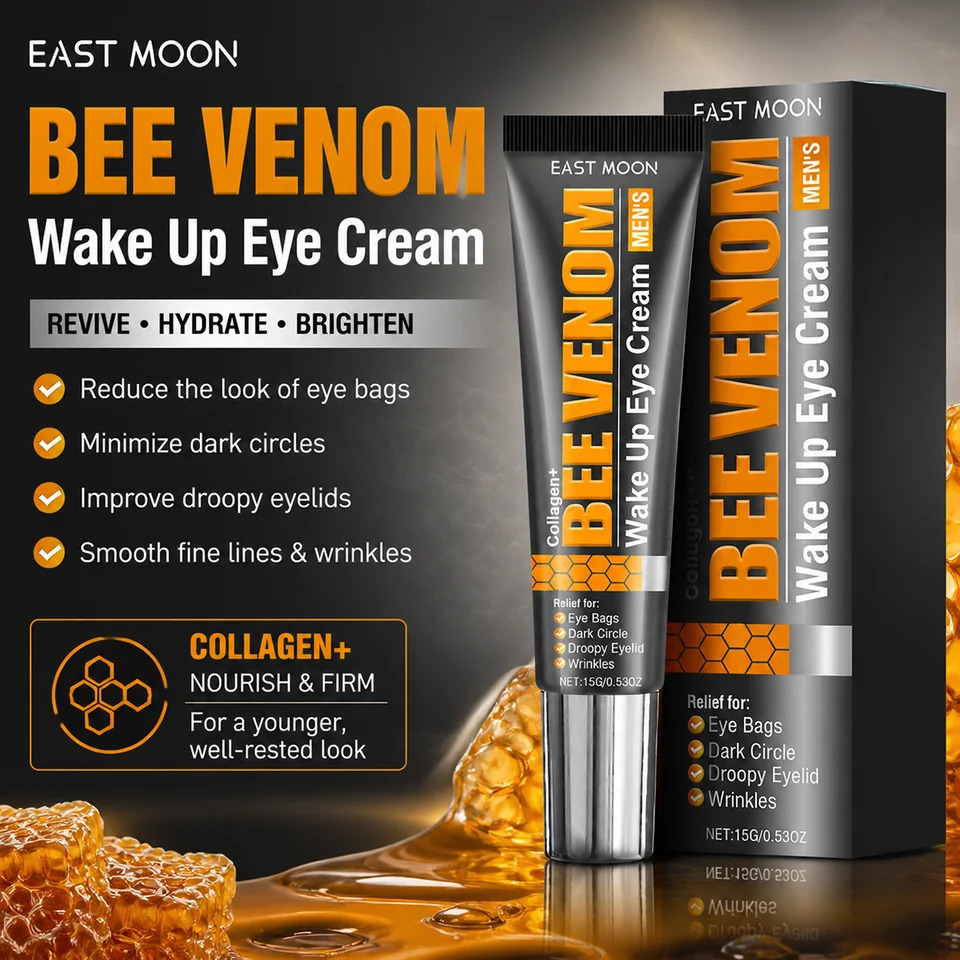 Bee Venom Eye Cream for Wake up with Collagen Reduces Eye Bags Dark Circles Firm Eye Contour Fast Absorb Eye Cream 260730