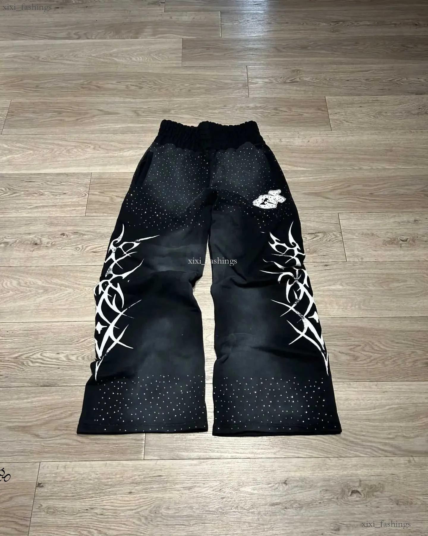 Men's Jeans Y2k Gothic Hip Hop Casual Jogger Harajuku Loose Elastic Waist Cotton Straight Trouser Mens Fitness Pants