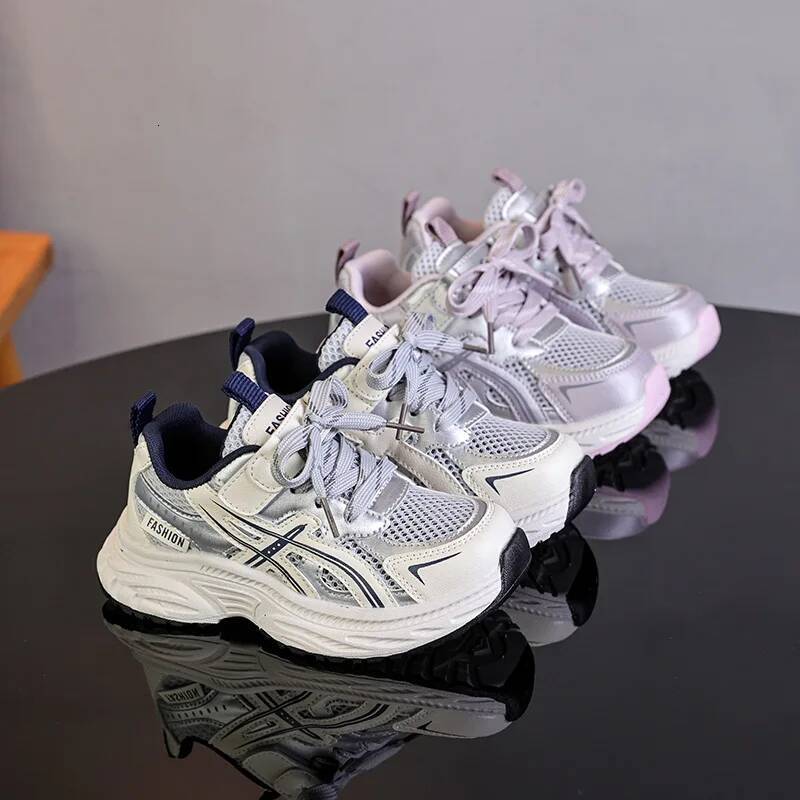 2026 Children's Boys Girls Chunky Sneakers Kids Hiking Tennis Running Shoes New Toddler Lightweight Breathable Casual Trainers 26Y0805