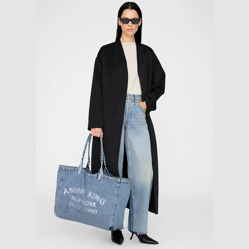 Pop Designer Womens Retro Washed Handbags Large Capacity Shoulder Bag Multifunctional Canvas Denim Messenger Tote Clutch Aninely Shopping Bags Hobo