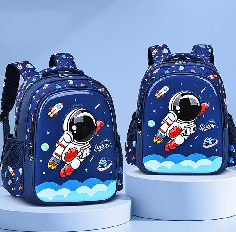 Shoulder Children's Bag Kid Backpack Cartoon 3D Stereoscopic Astronaut Little Boy Dream Schoolbag Waterproof Elementary School S260804YR61