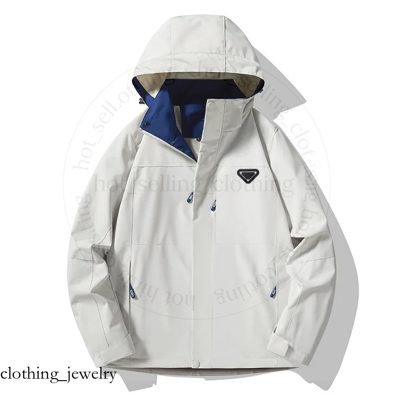 GG P R A Designer Brand Men's Hooded Jackets 2025 Spring Autumn Fashion Casual Coat Womens Hoodie Outwear Overcoat Unisex Couple Solid Color Ou