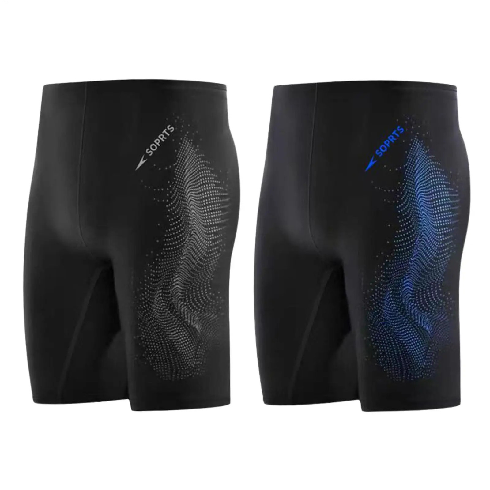 Men's Swim Jammer Training Racing Swimsuit Compression Swimwear Streamlined Trunks Adjustable Quick Dry Elastic Beach Shorts 260805