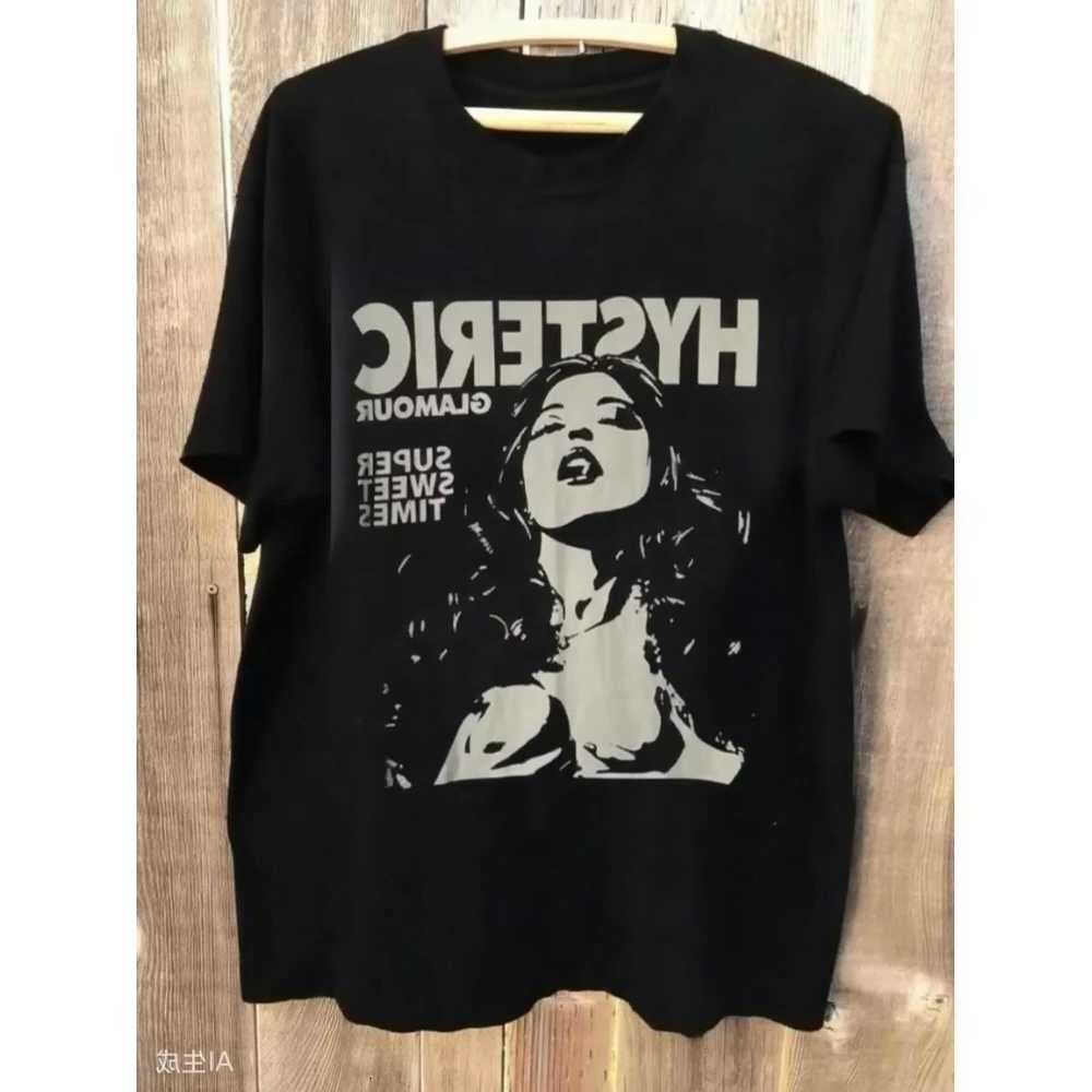 New 2026 Hysterical Glamour 90s Vintage Style Chacoal Reprint T-Shirt Unisex Summer New Mens Womens Vintage Fashion T-Shirt D260805