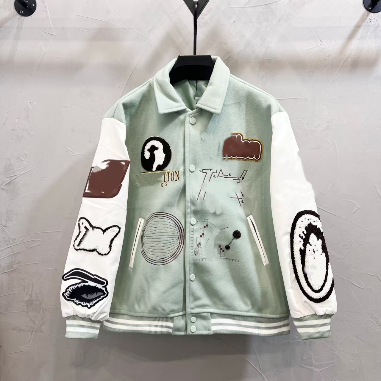 Men's Jackets Fashion Brand Mens women Jacket designer campus winter high quality jackets baseball jacket trend brand letters letters embroider