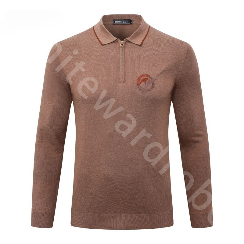 Luxury Cashmere Sweater Designers Mens Autumn and Winter Lapel Zipper Sweaters Sweatshirt Jumpers SR1289