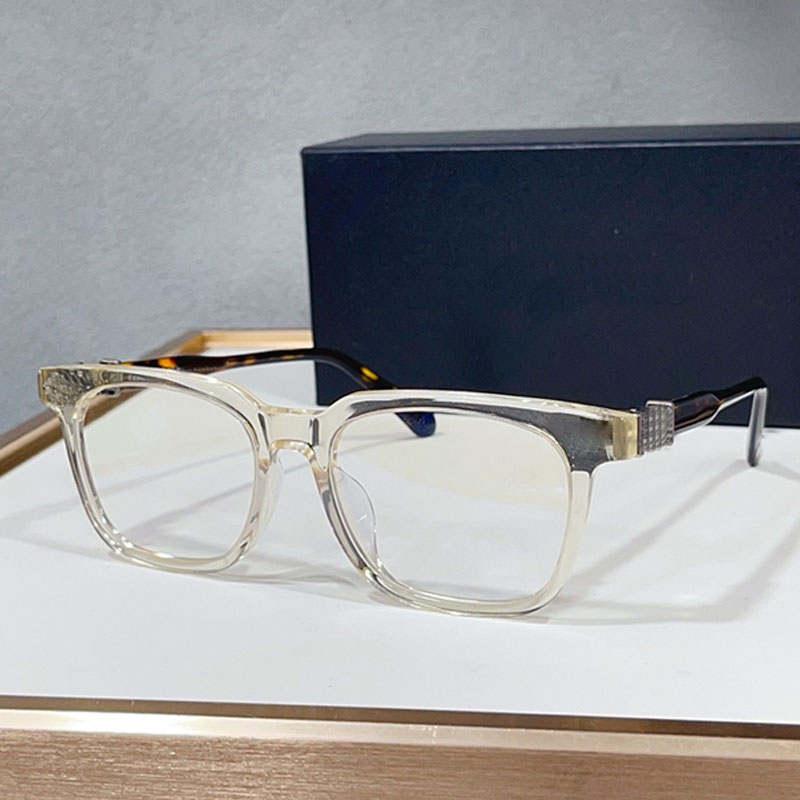 Designer optical Sunglasses light colored semi transparent acetate frame tortoiseshell board legs beach vacation style size 55 19 153 mens womens su