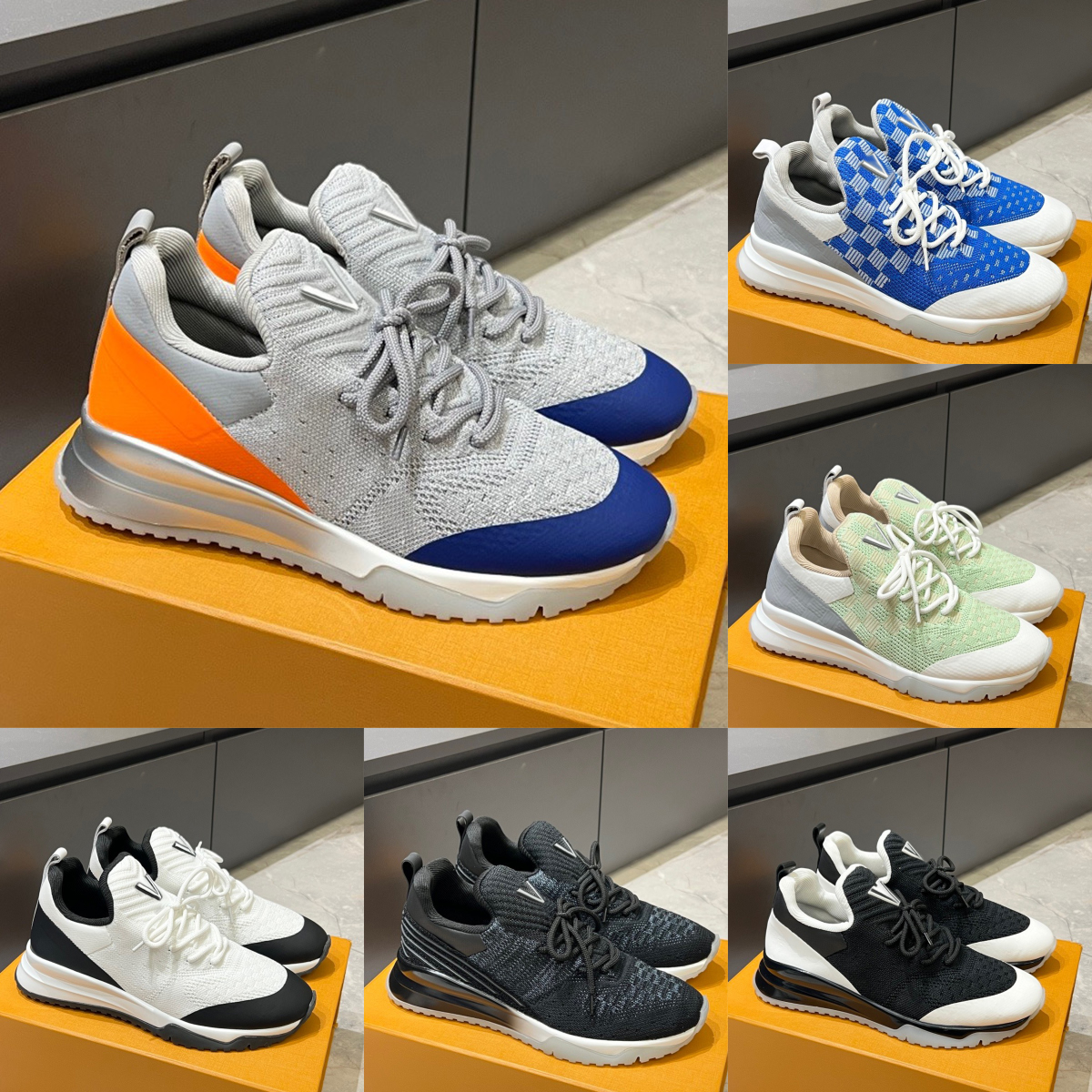 Top Designer Men's Knitted Breathable Sports Shoes Lov run Away Luxury Minimalist Fashion Versatile Casual Shoes 2026 New Model Suitable for Ou