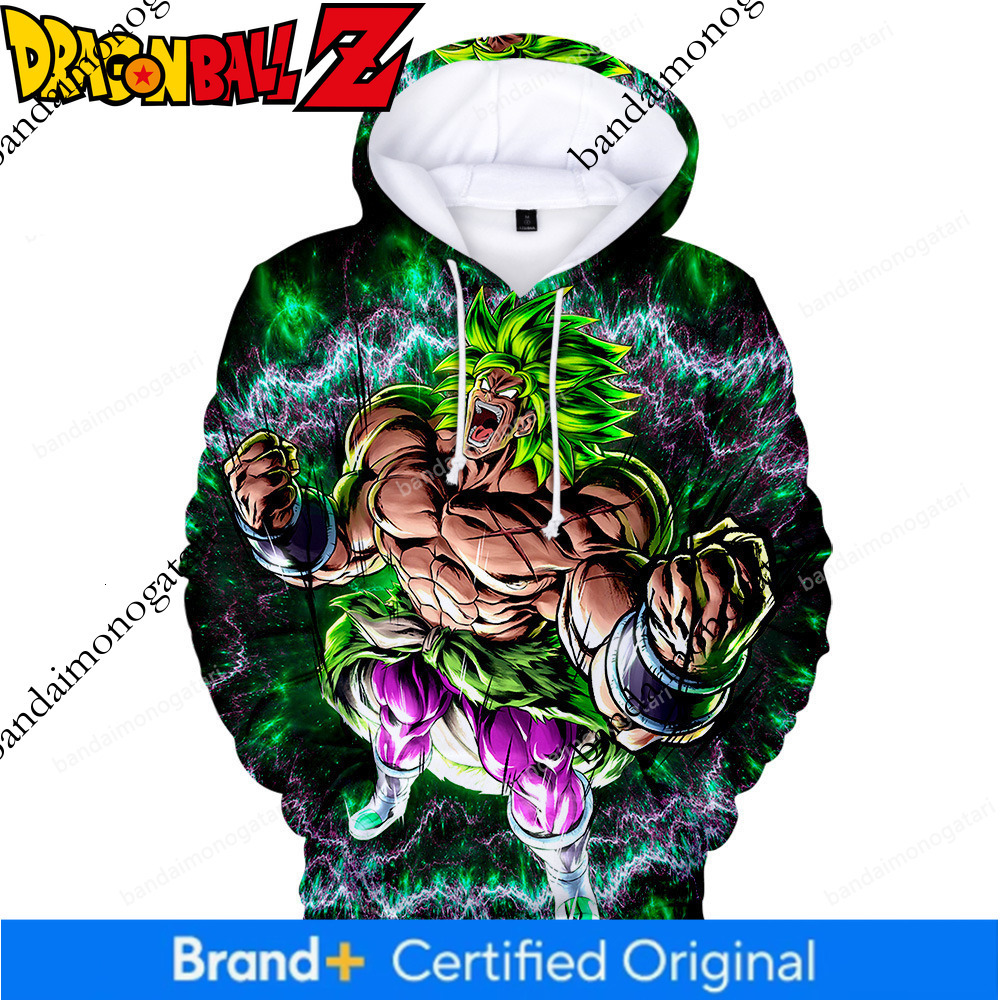2021 Dragon Ball Broly Unisex Digital 3D Printed Hooded Sweatshirt b49c