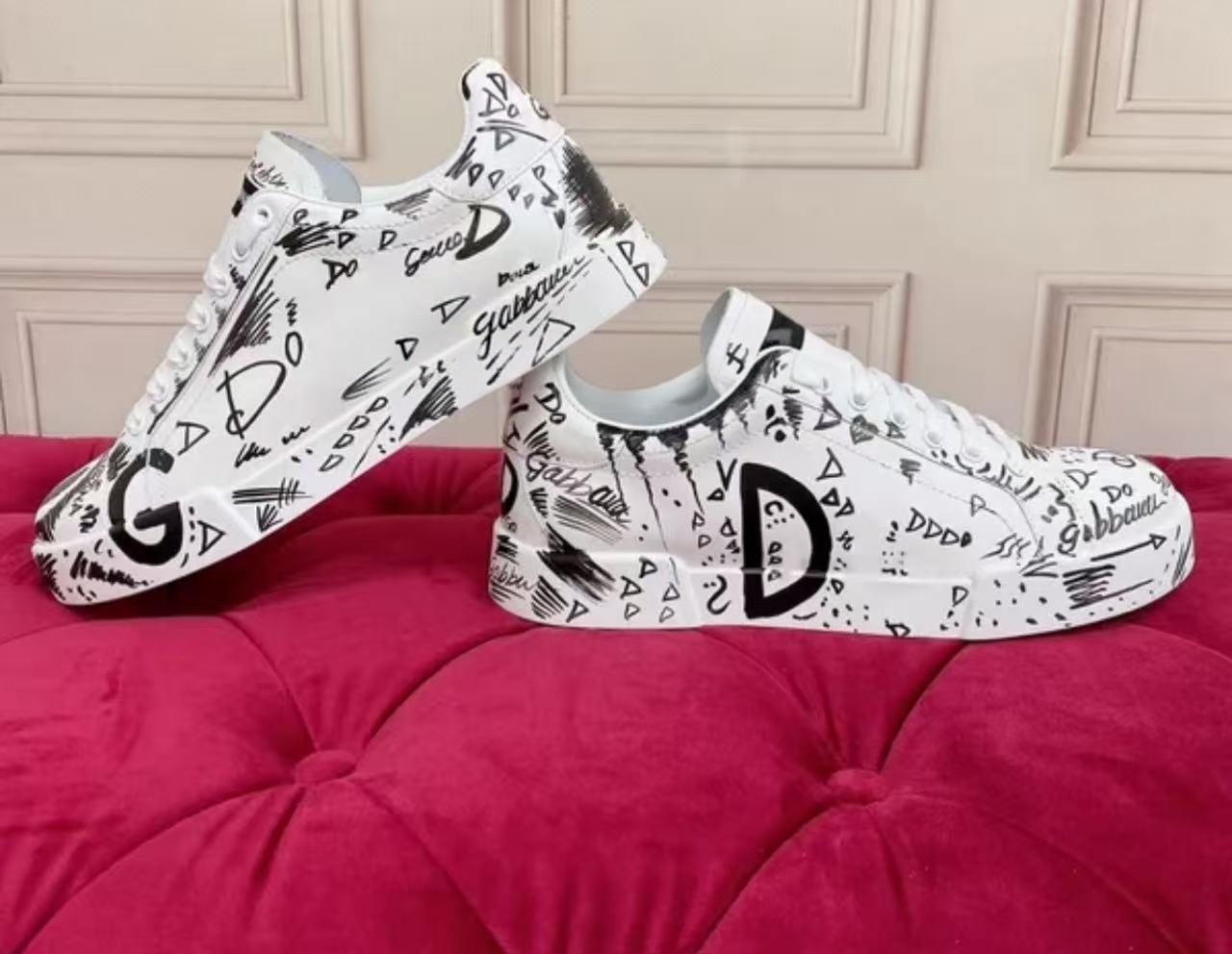 Designer Sport Shoes mens designer shoes sneakers womens designer women designer shoes skate chaussure homme luxe Cartoon Preppy Style Genuine Leath