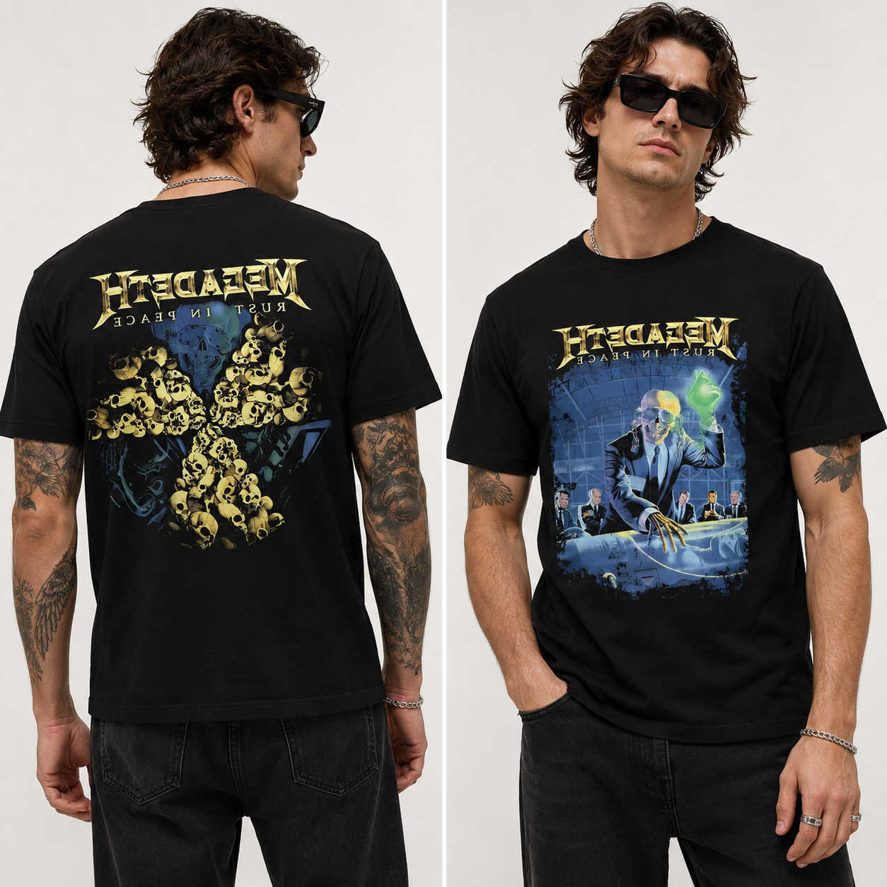 T Men's Shirts Megadeths Printed T-shirt Casual Flame Vic Large Sports Top Breathable And Comfortable Size S-3XL D260805