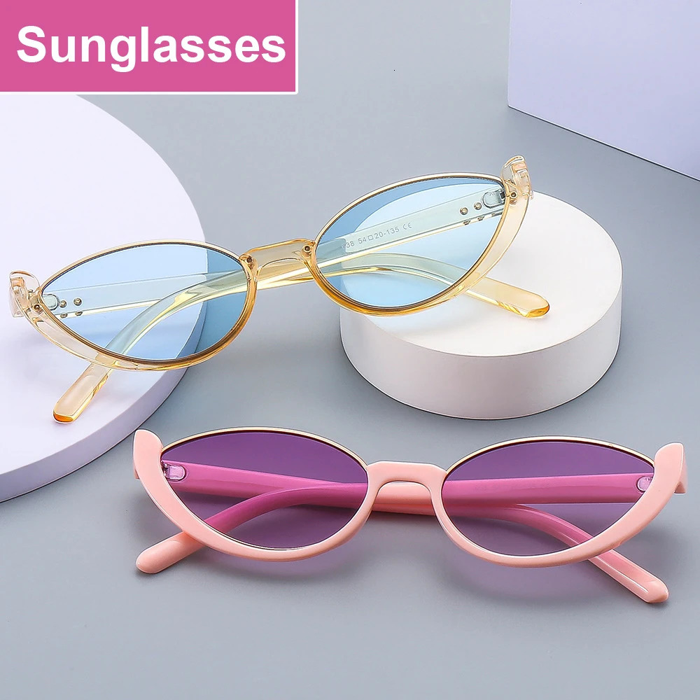 Cat Eye Sunglasses Women Men Trendy Vintage Sun Shades Eyewear Fashion Driving Cycling Sunglasses Half-frame Sun Glasses 260805