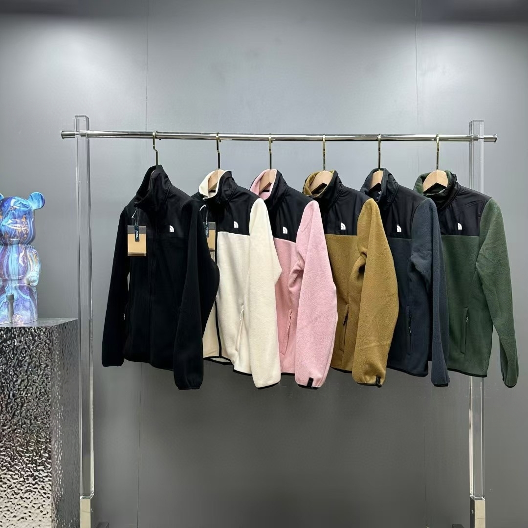 Unisex Designer High Street Fleece Jacket - Outdoor Stand-Up Collar Zip-Up Windbreaker, Fashion Sports Coat