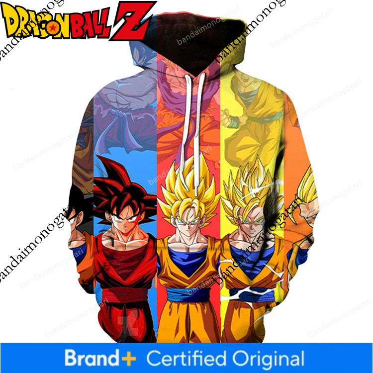 2023 Spring/Autumn Anime 3D Printed Men's Sweatshirt Dragon Ball Goku Digital Print Long Sleeve Top 064f