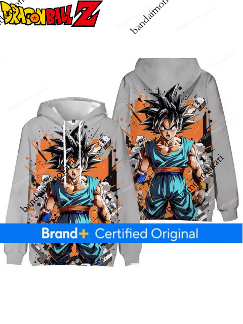 2024 New Dragon Ball Z Son Goku 3D Printed Spring/Autumn Casual Sweatshirt Fashion Pullover Hoodie 88d6