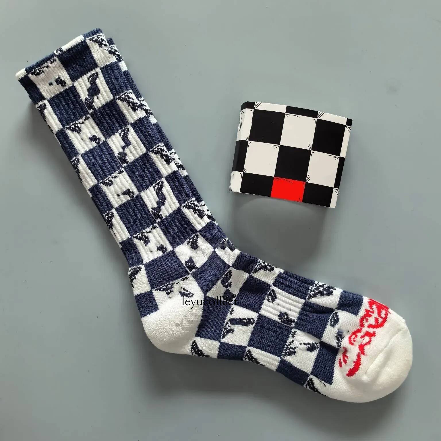 cross sock Premium autumn winter warm mens womens white long personalized embroidery designer sports socks brand wholesale ch socks dae