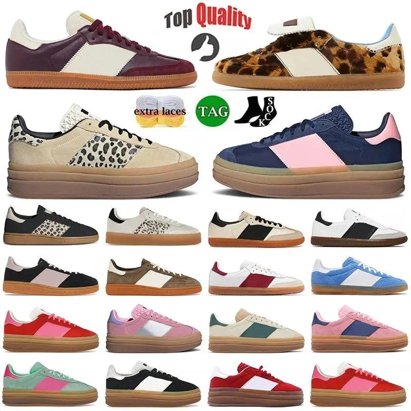 2025 leopard print sneakers luxury designer shoes Earth Strata Gum White Black pink German Cheetah Navy blue mens shoes sneakers womens mens trainer
