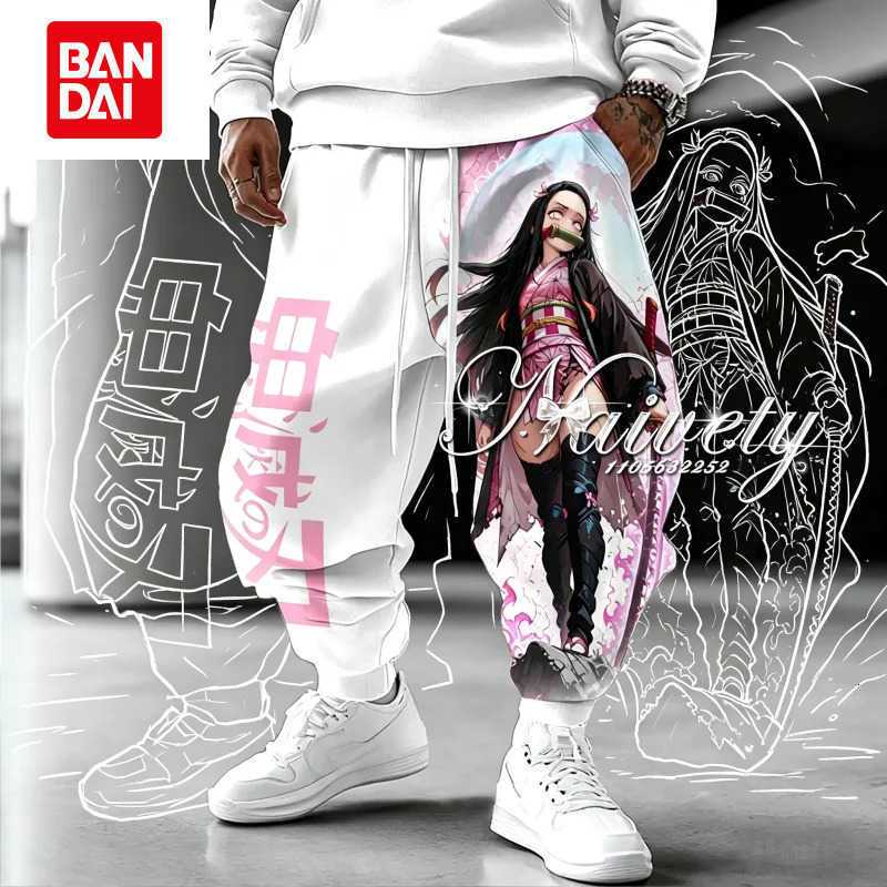 Bandai 2026 Summer Hot Sale Demon Slayer Nezuko 3D Printed Pants Adult Kids Quick Dry Streetwear Parent-child Matching Trousers Y2k L260805WI4G