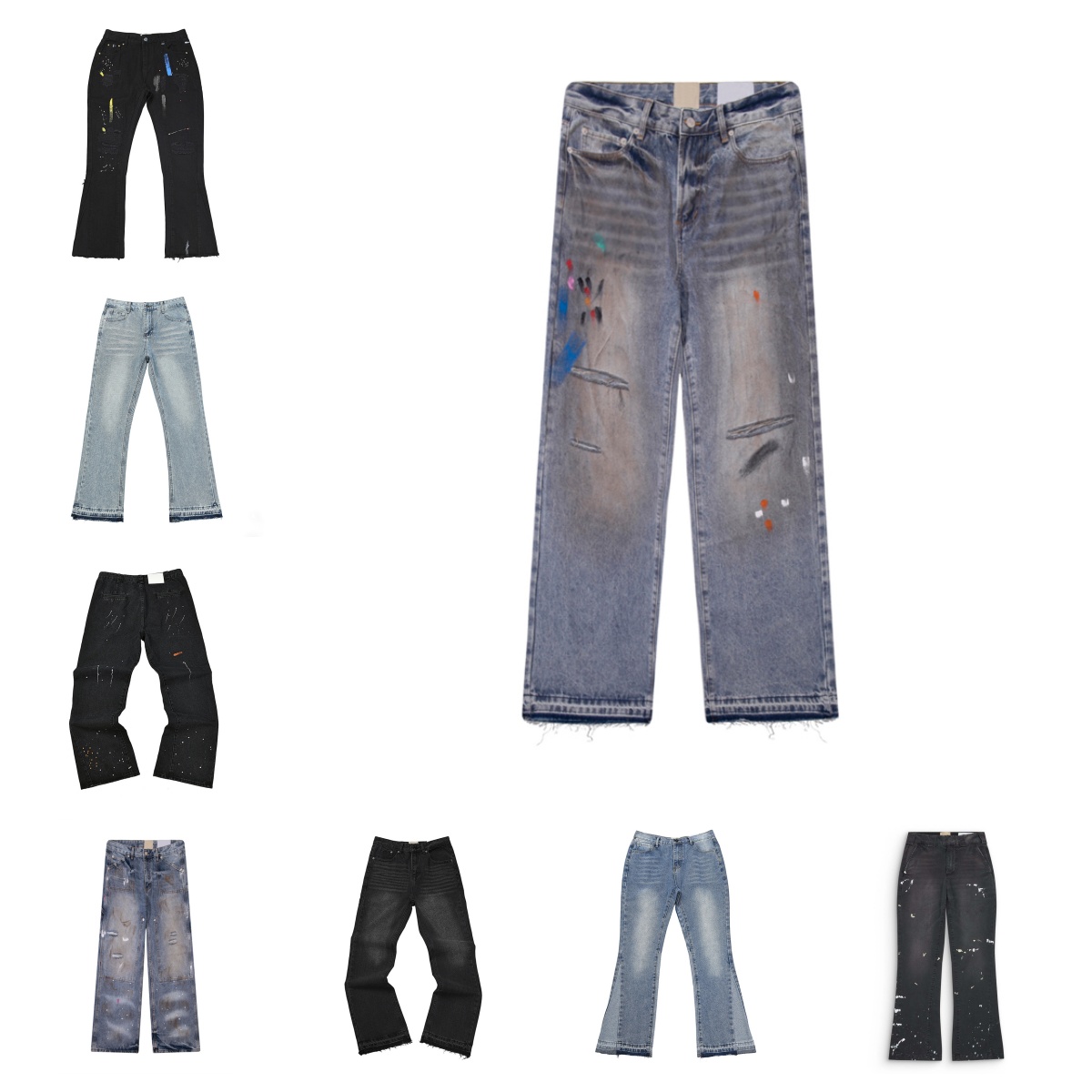 GellDesignerery Jeans for Men Y2K Style Retro Washed Motorcycle Rider Jean Shorts with Hip Hop Street Jeans and Rock Denim Influences Premium Jeans