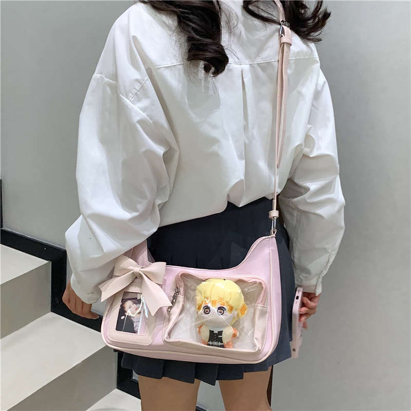 Cross-border niche design high-quality small shoulder for women, 2026 summer new model, two-dimensional transparent crossbody bag