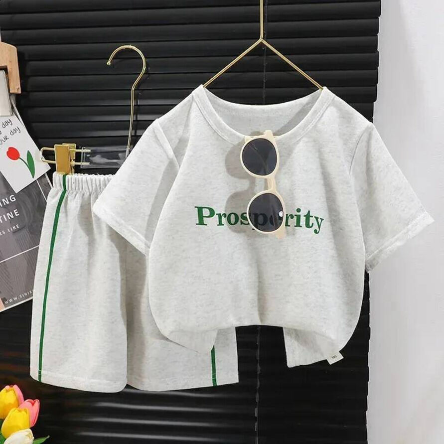 Boys Clothing Set Short Sleeved Suit baby 2pcs Boys T Shirt Summer Baby Fashion Sports Casual Sets Clothes Childrens Clothing Toddler Outfit xy9