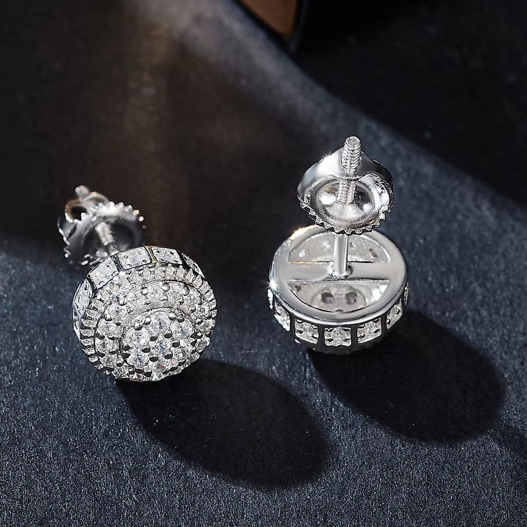 High Grade Lab Grown Diamond Earrings IGI Certified Elegant Cut Rhodium Plated Sterling Silver Gold Customizable Luxury Bridal