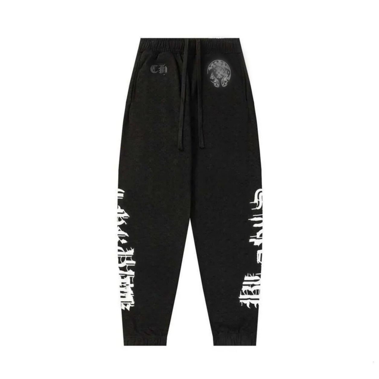 Hot selling Chrome Cross Horseshoe Print Sweatpants Classic Versatile Casual Unisex Trousers American Streetwear Loose Fit Pants Direct From Factory