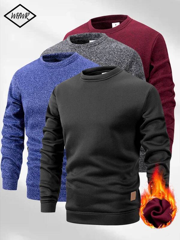 Designer Luxury New Men S Sweater Spring Autumn Round Neck Long Sleeve Pullover Casual Sports Sweatshirt High Quality Solid Color Fleece