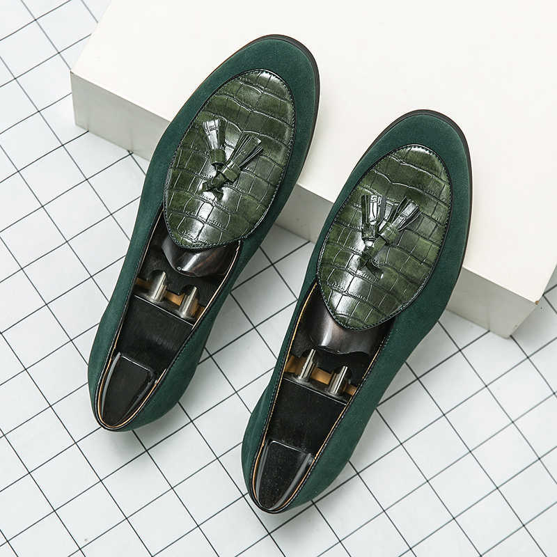 Casual Comfortable Men's Loafers Handmade Shoes Anti-Slip Slip-on Driving Leather Shoes Leisure Walk Business Shoes H260805