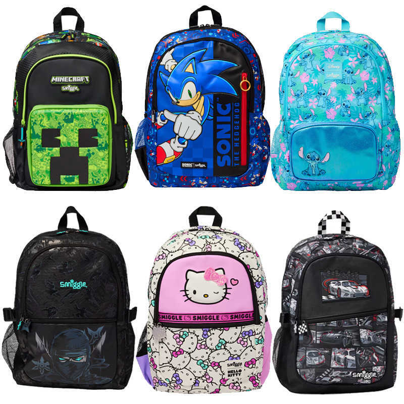 Specialized chain Australian smilgle backpack for elementary school students boys and girls large capacity backpacks lightweight casual backpacks L2