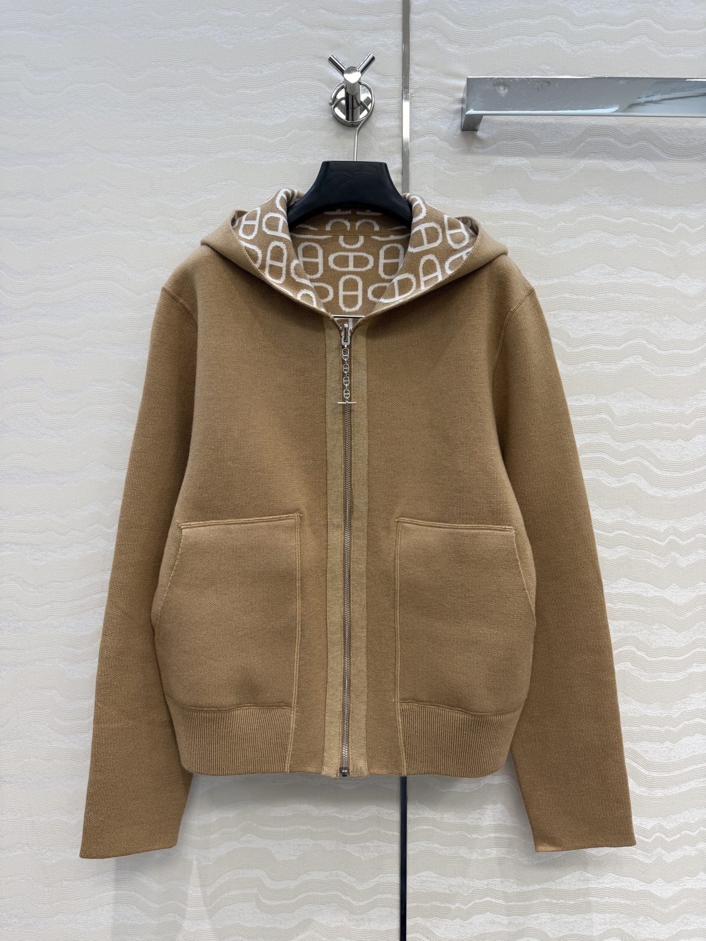 Milan Runway Coats 2026 New Autumn Winter Hooded Long Sleeve Fashion Designer Jackets Brand Same Style Tops 0805-4