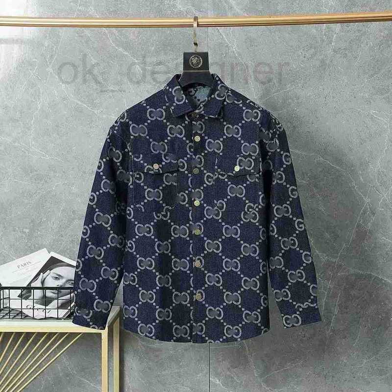Men's Jackets Designer High-quality jacquard denim long-sleeve shirt jacket high-end version 26 new styles EFF1