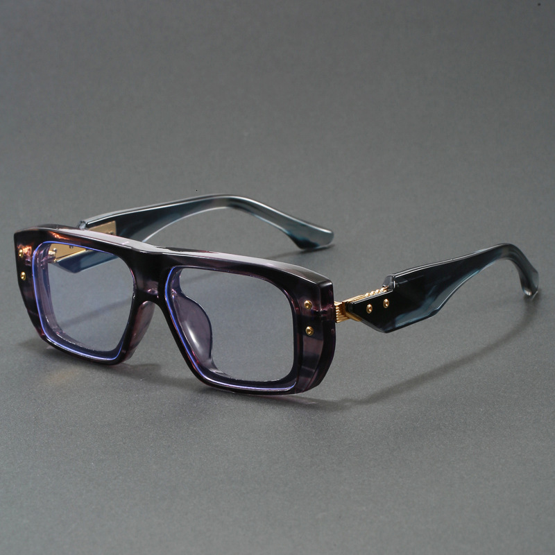 New Design Style Large Thick Frame Retro Personality Can Be Paired With Prescription Glasses Business Men And Women Liuyuemoshang