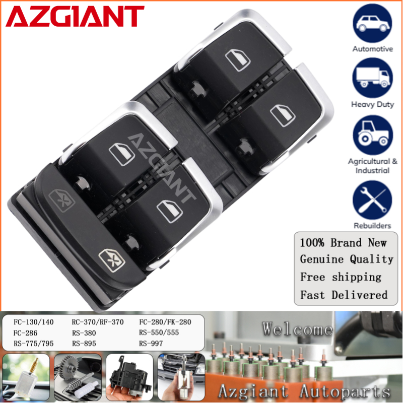 AZGIANT interrupteur principal de lève-vitre pour Audi Q5 8R A4/S4 B8 A4 allroad quattro A5 8T5/cabriolet 8F7/Sportback 8TA OE 8U0959851,8K095985