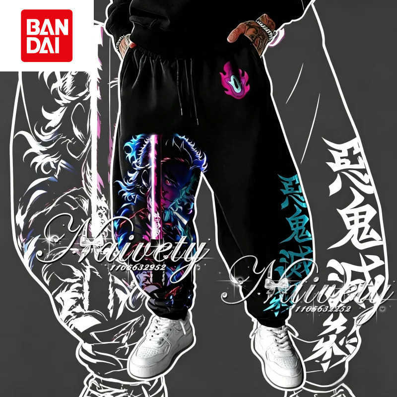 Bandai 2026 Summer Hot Sale Demon Slayer Tokitou Muichirou 3D Printed Pants Adult Kids Quick Dry Streetwear Parent-child Trousers Y2k L260805ZEJX