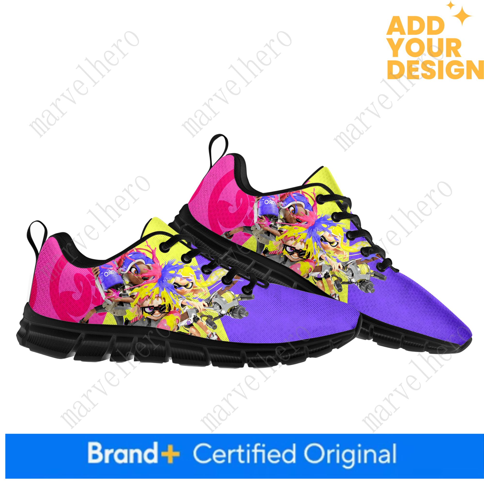 Splatoons Sports Shoes Mens Womens Sneakers Cartoon Games Casual Custom High Quality Couple Shoes Unisex Casual Sports Shoes