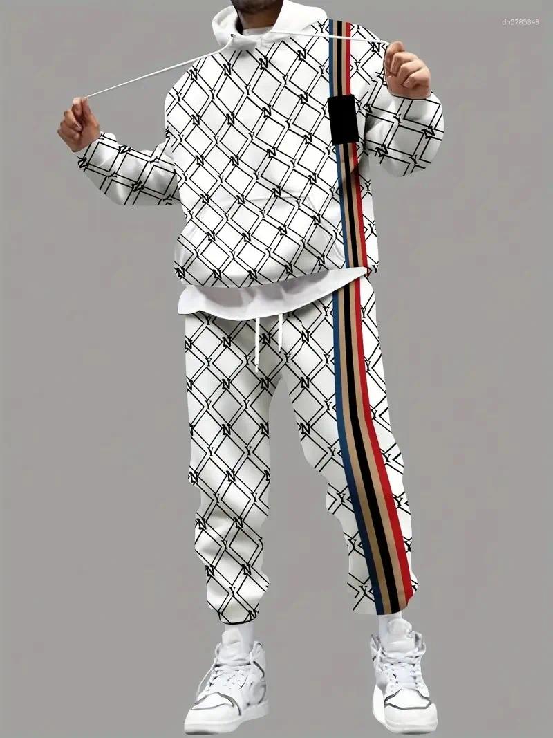 Men's Jackets The Set For Spring And Autumn 2026 Features A Casual Fashionable Soft Comfortable 3D Checkered Pattern Print