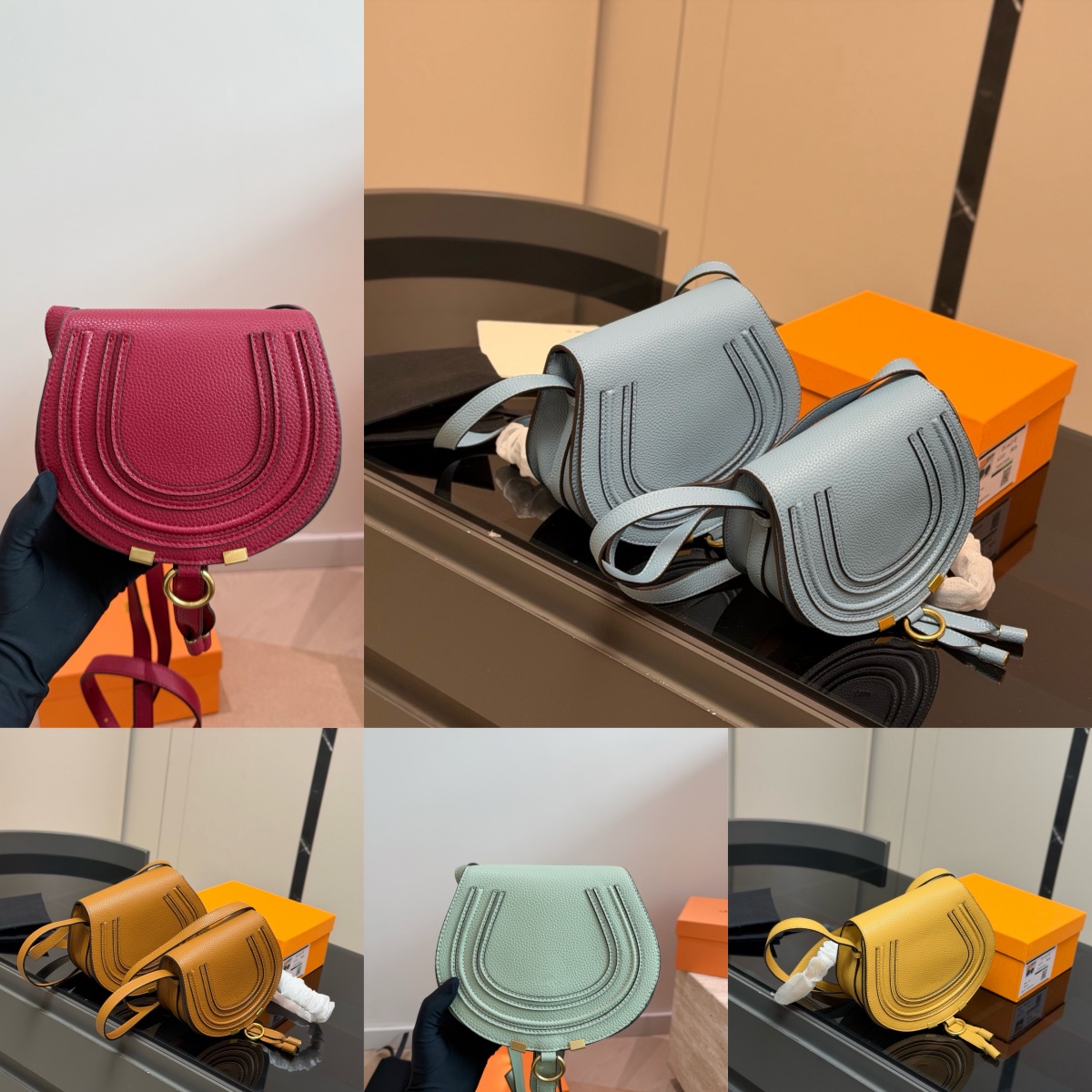Designer Bag New High-Quality Saddle Bag Niche Texture Simple And Versatile Crossbody Handbag With Box