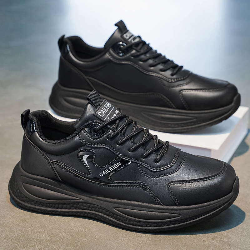 2026 new mens shoes summer breathable leather sports shoes mens trend versatile soft sole non slip casual shoes sports outdoor shoes walking shoes