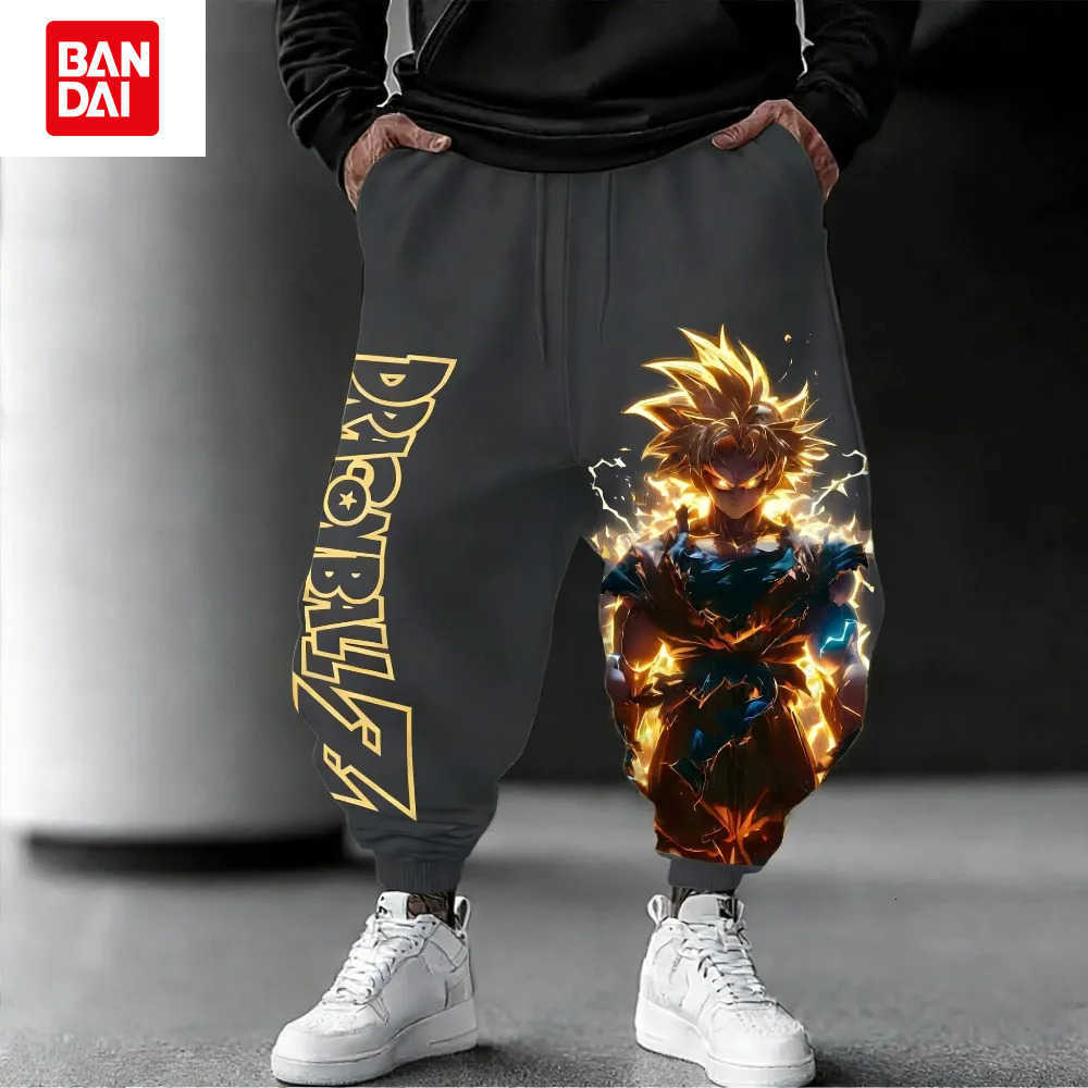 Bandai 2026 Summer Dragon Ball Z Goku Super Saiyan 3D Print Joggers Quick Dry Oversized Hip Hop Casual Pants for Men Women Kids Y2k L260805EQI8