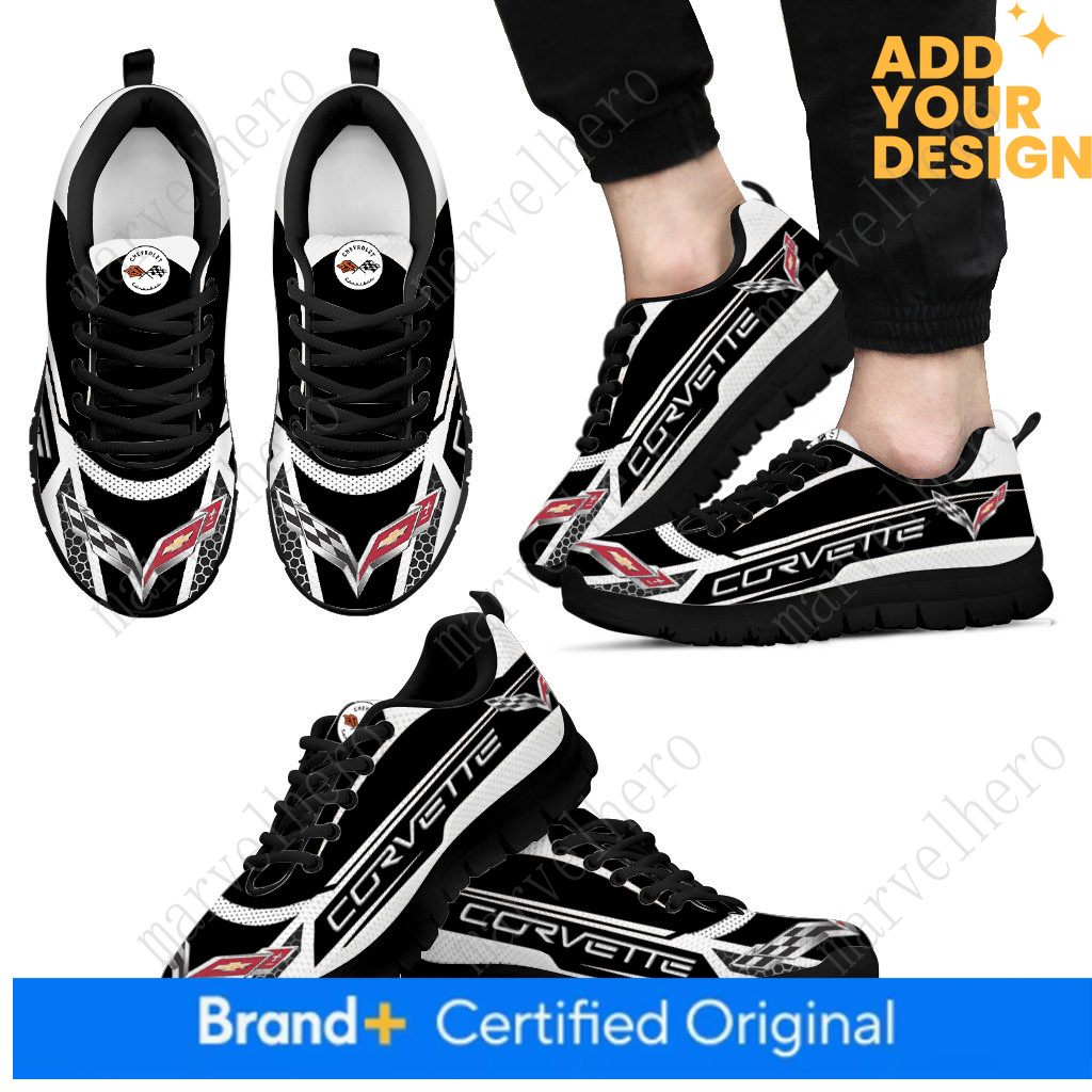Chevrolet Corvette Sports Shoes Mens Womens Sneakers Cartoon Anime Casual Custom High Quality Couple Shoes Unisex Casual Sports Shoes