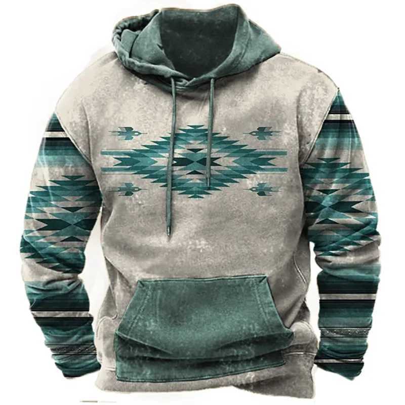 2024 Autumn Vintage Ethnic Style Hoodies Indian 3D Print Men Women Oversized Y2k Hoodie Pullovers Hooded Sweatshirts Clothing S260805AMIE