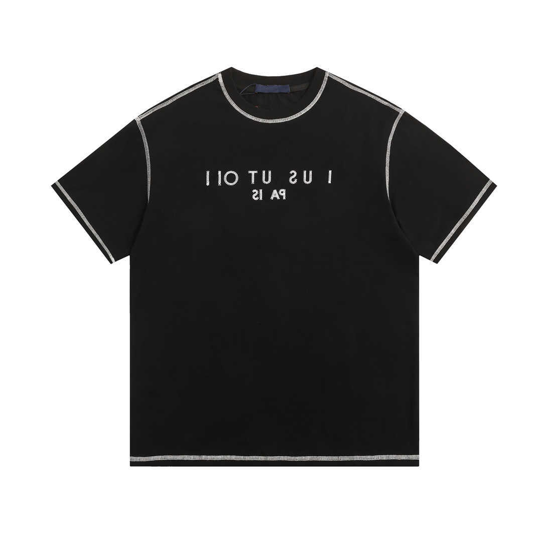 T Mens Shirt Designer For Men Casual Woman Shirts Street Women Clothing Crew Neck Short Sve Tees 2 Color Man tshirt Top Quality Asian size D260805