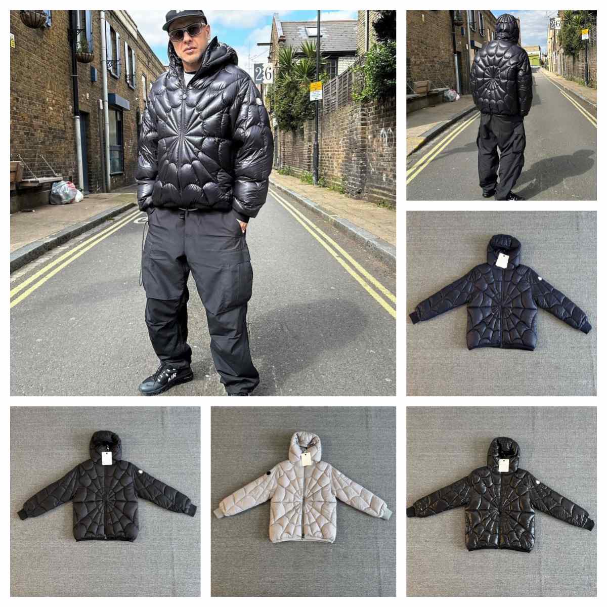 Mens Jackets Designer Puffer Jacket Classic Letter Embroidered Hooded Winter Coat Mens Streetwear Outdoor Windproof Thickened Warm Casual Cotton-Pad