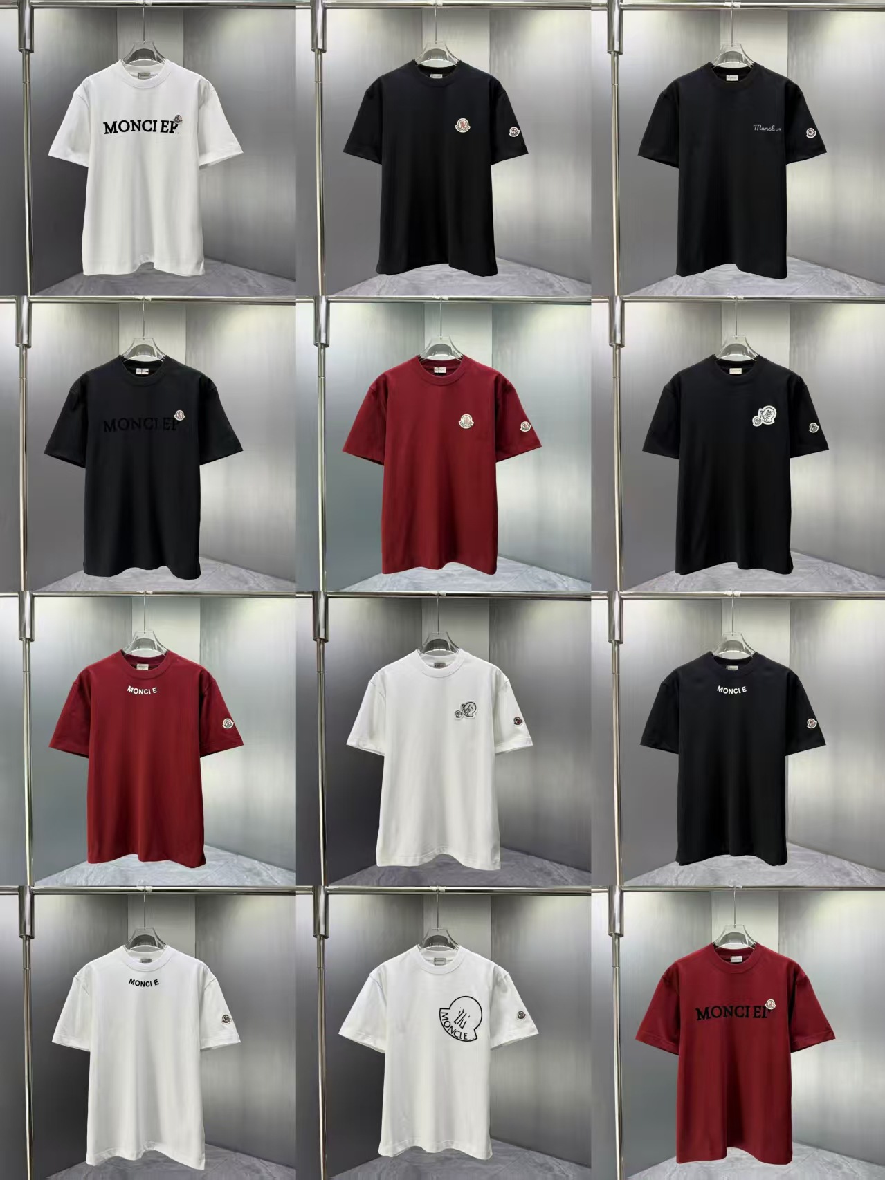 New designer Mon full print clean Velcro round neck short sleeved unisex T-shirt top