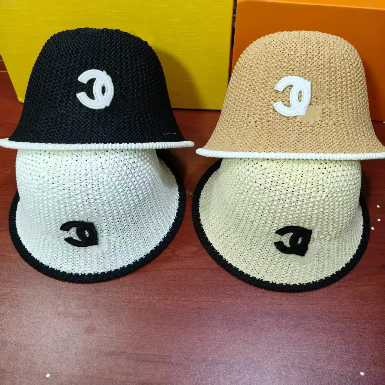Chapeau de pêcheur à la mode de styliste, chapeau de soleil polyvalent tricoté de haute qualité, chapeaux seau de rue pour loisirs en plein air