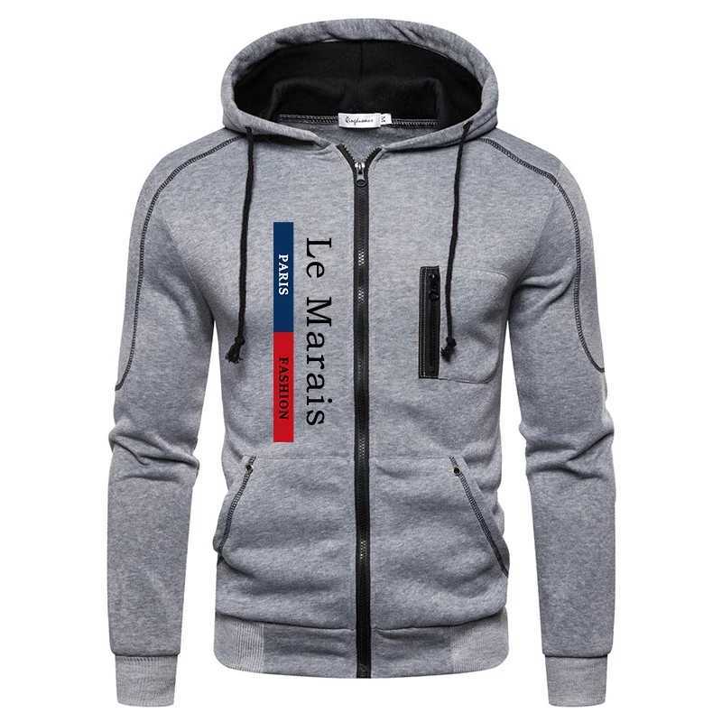 Motorcycle Riding Zip-up Coat Mens Fashion Zipper Hoodies 2025 Hot Sale Hooded Sweatshirts Autumn Winter Casual Sports Jackets S2608055BFC